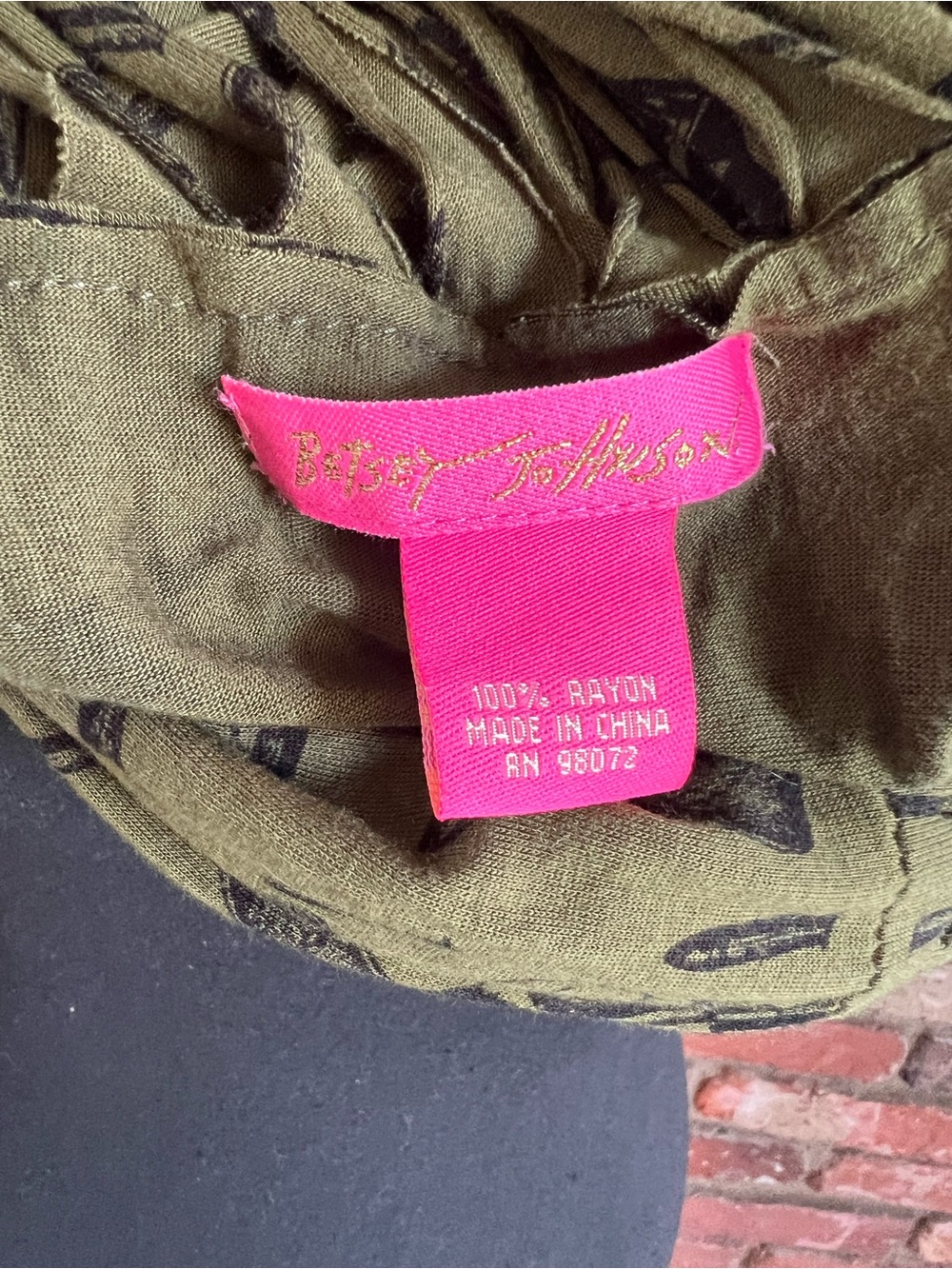 Betsey Johnson Gun Print Infinity Scarf - Picture 3 of 6
